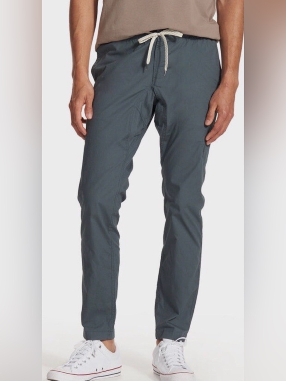 Vuori Pants L Men's Gray Cargo Ripstop Climber Outdoor Drawstring Pants Men’s L